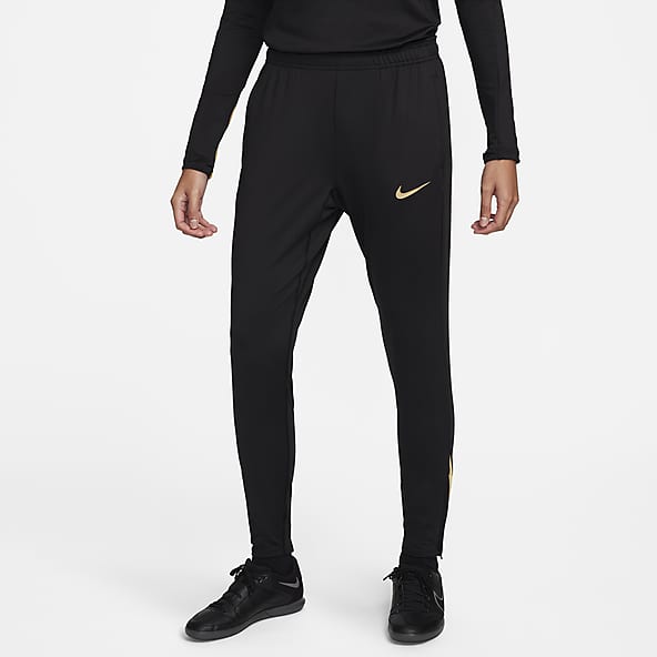Nike Black Nike Dri-Fit Flat Front Flared Regular Solid Leggings