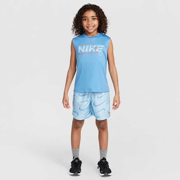 Nike Dri-FIT Conjunto de shorts de 2 piezas con estampado Rhythm para niños talla pequeña