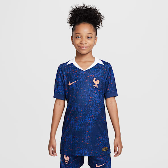 FFF 2025 Match Domicile (équipe féminine) Maillot de foot authentique Nike Dri-FIT ADV pour ado