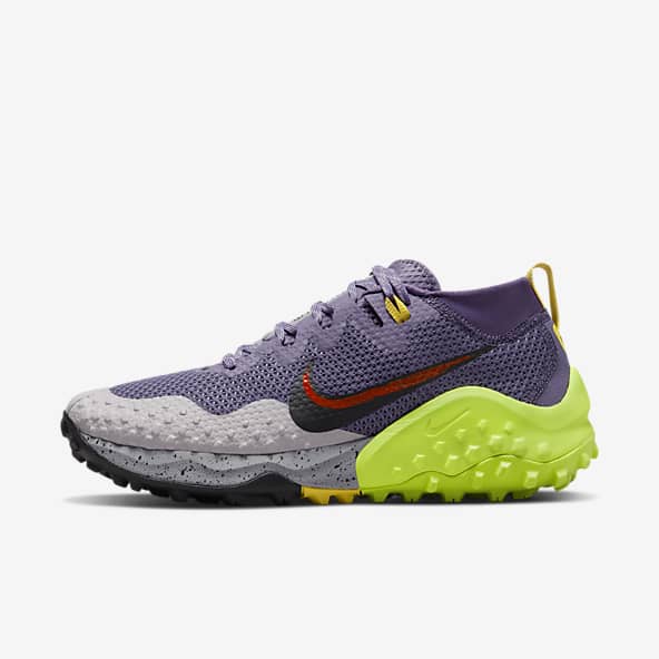 purple and grey nike shoes