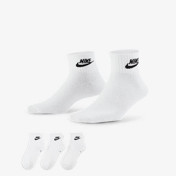 long nike white socks