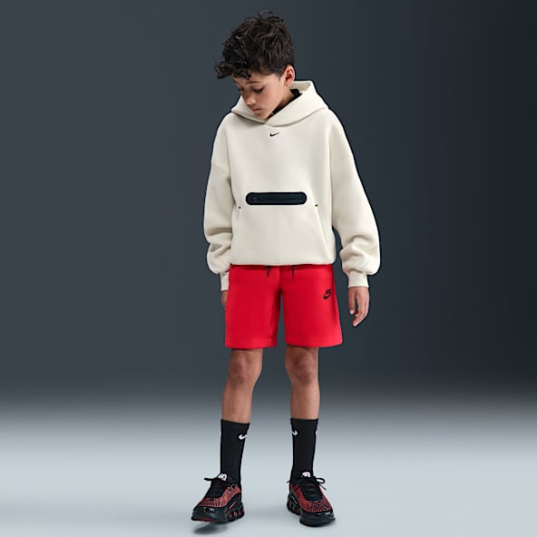 Nike Sportswear Tech Fleece Shorts para niños talla grande