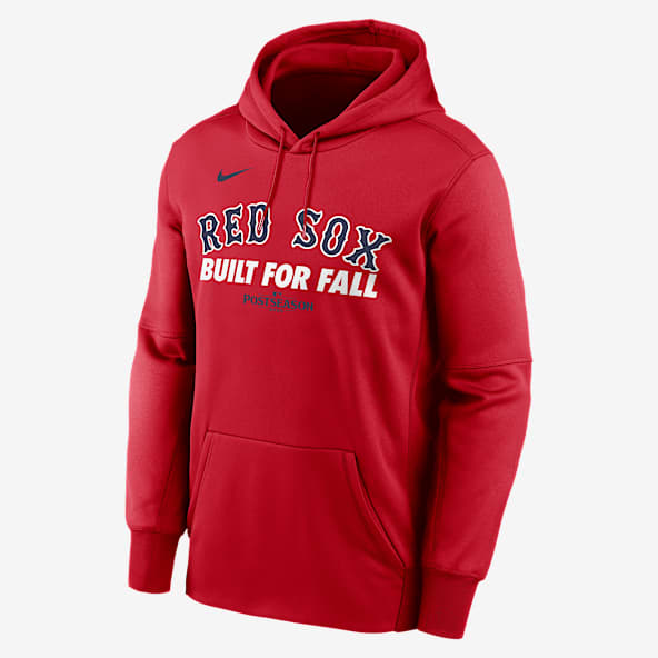 Boston Red Sox 2025 Postseason Authentic Collection Men’s Nike Therma MLB Pullover Hoodie