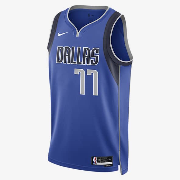 Checkless Camiseta de Baloncesto para Hombre #77 Dallas Bordado Transpirable y Resistente al Desgaste Camiseta de Basket para Fan 
