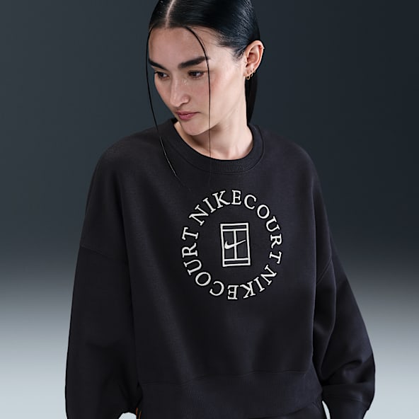 NikeCourt Heritage Phoenix Fleece Women's Over-Oversized Crew-Neck Sweatshirt