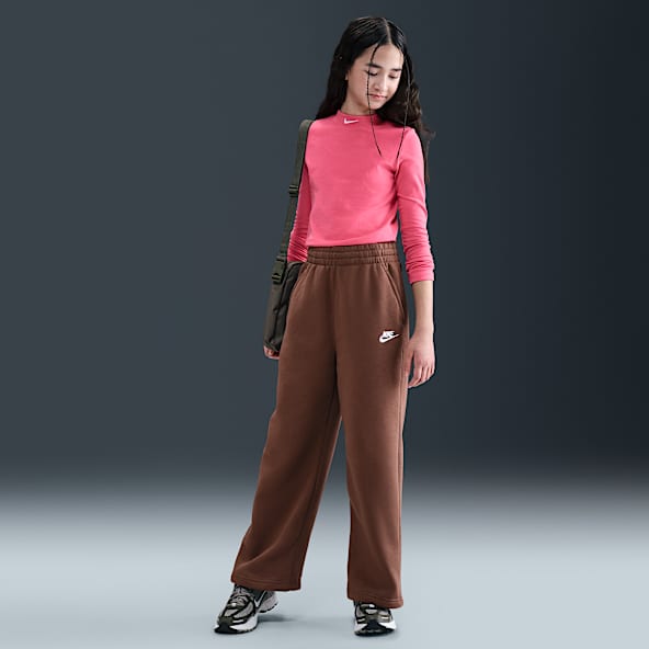 Nike Sportswear Club Fleece Girls' Wide-Leg Pants