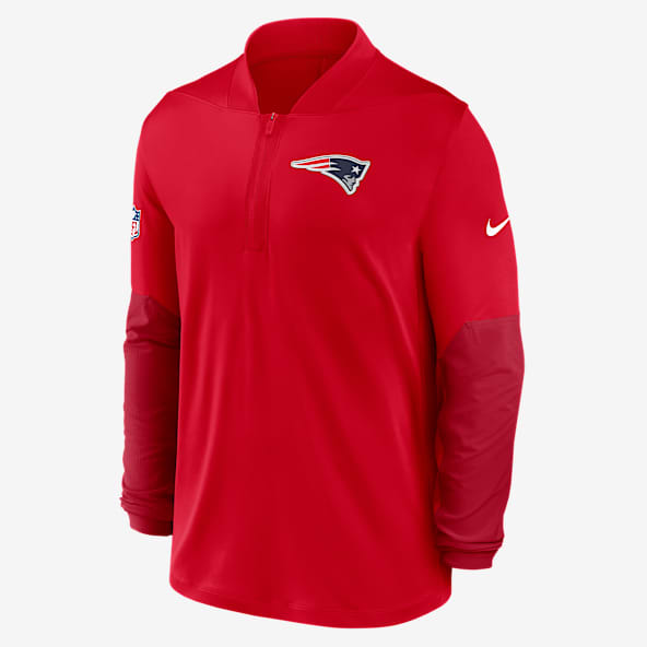 New England Patriots Feel The Pressure Men's Nike Dri-FIT NFL 1/2-Zip Top