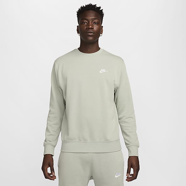 Green Crew Neck Fleece. Nike CA