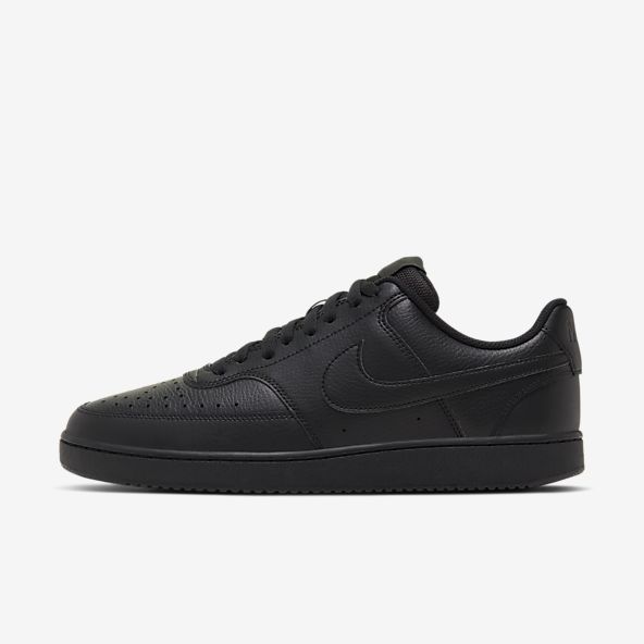 nike cuir noir