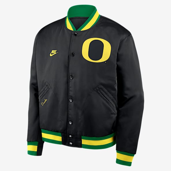 Oregon Legacy Men's Nike College Full-Snap Bomber Jacket