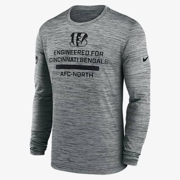 Cincinnati Bengals Sideline Team Issue Velocity Playera de manga larga Nike Dri-FIT de la NFL para hombre