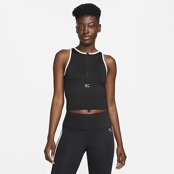 Women's Nike Dri-Fit High Neck Tank - Black - Size M