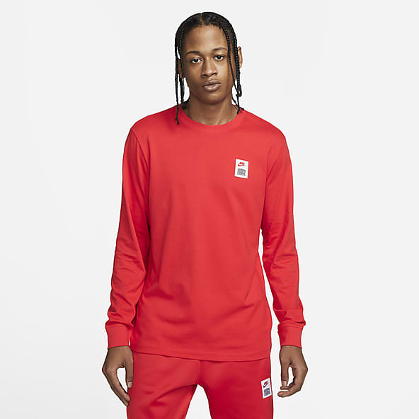 Red Basketball Long Sleeve Shirts. Nike.com