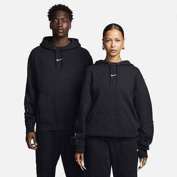 Blck nike hoodie deals