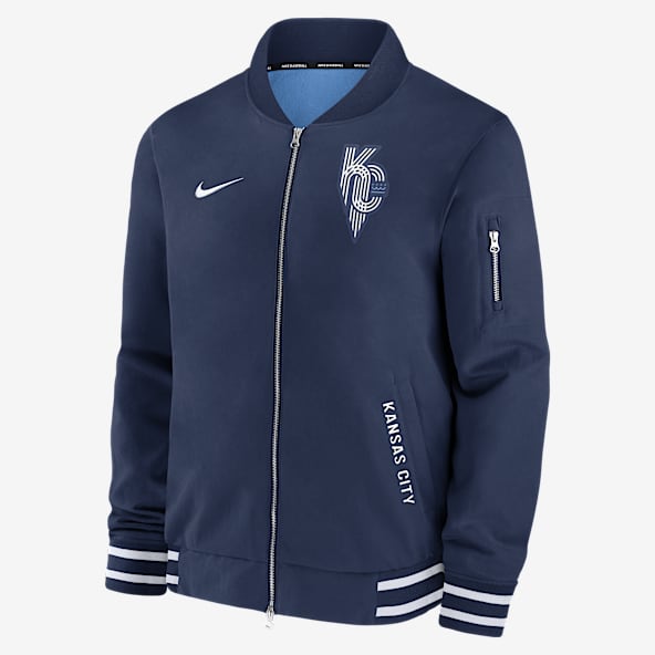 Kansas City Royals Authentic Collection City Connect Men's Nike MLB Full-Zip Bomber Jacket