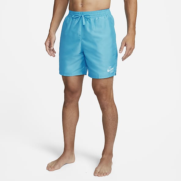 Light Blue Vintage Woven Shirt + Volley Swim Shorts Set