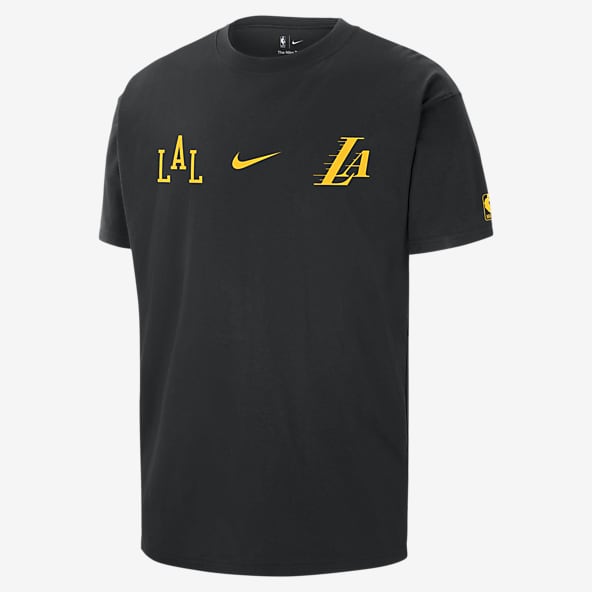 Los Angeles Lakers 2023/24 City Edition Nike NBA Courtside Max90 Herren-T-Shirt