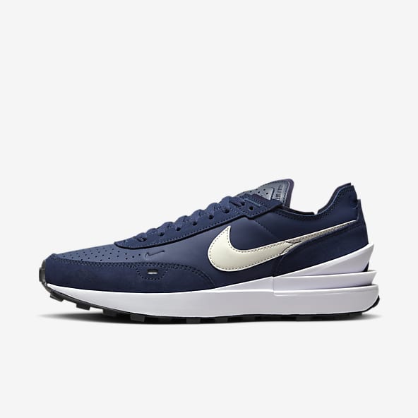 nike navy and white shoes