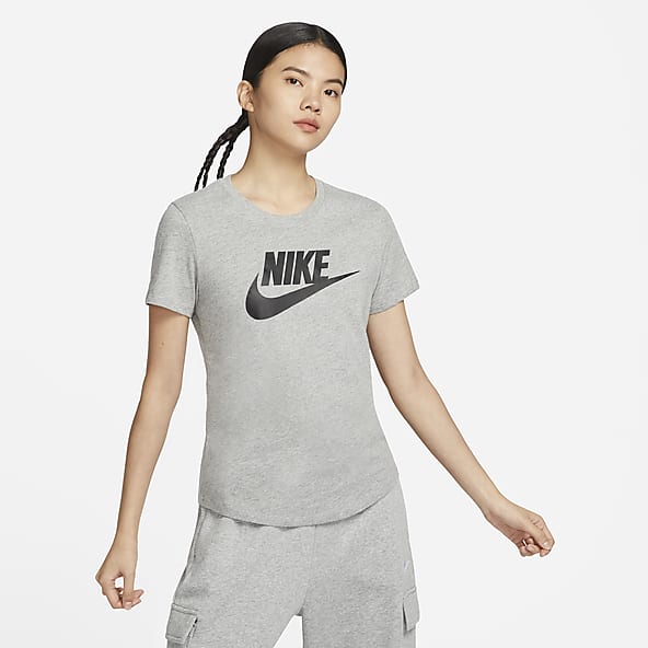 Grey Tops & T-Shirts. Nike IN