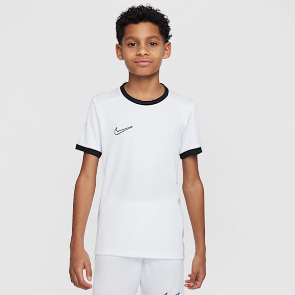 Nike Academy Playera de fútbol de manga corta Dri-FIT para niños talla grande