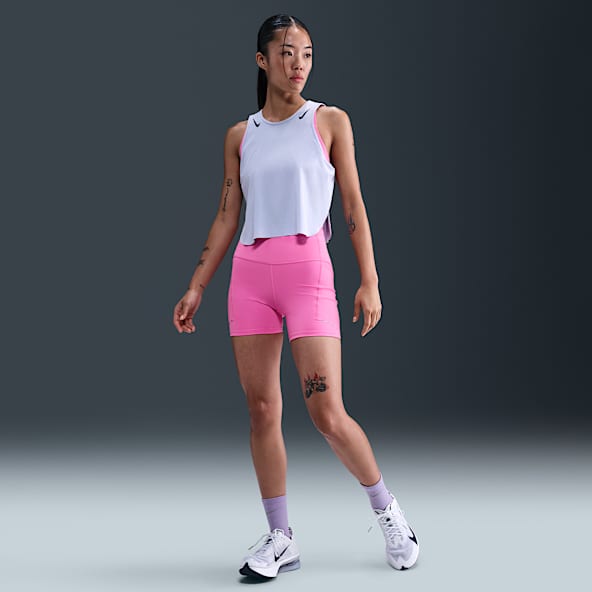 Nike Swift 女款高腰 4" 附口袋緊身跑步短褲