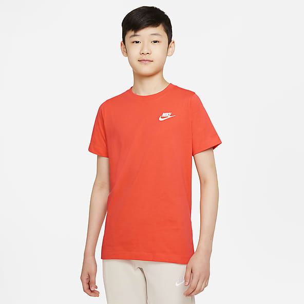 black orange and blue nike shirt