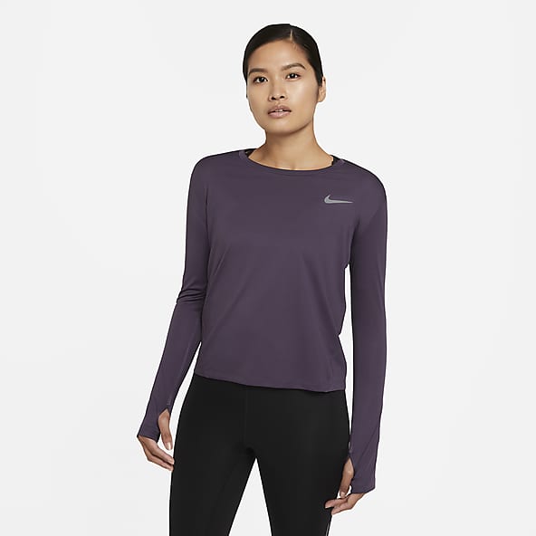 nike purple running top