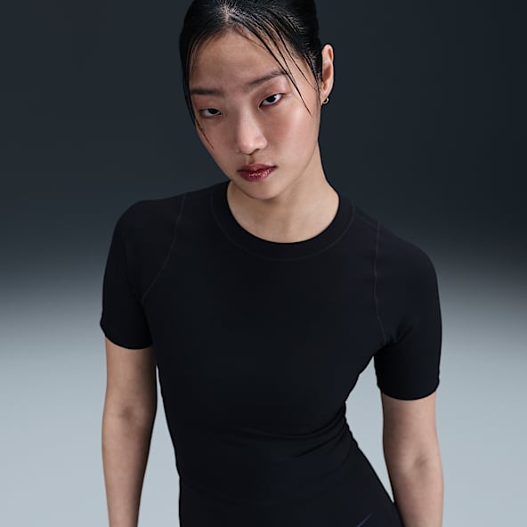 Nike Zenvy Rib Women's Dri-FIT Short-Sleeve Top