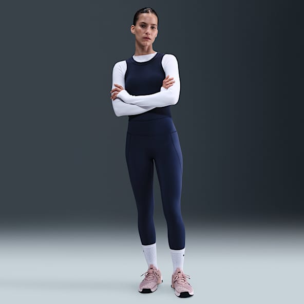 Nike Universa Women's Medium-Support High-Waisted 7/8 Leggings with Pockets