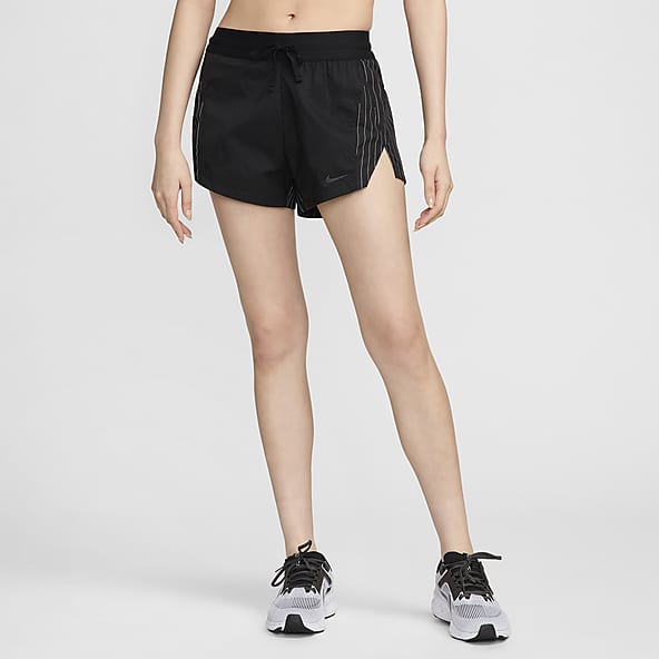 Paragon Fitwear Athletic Running Shorts Lined Womens Medium Gray Zip Pocket  H5