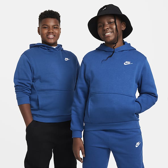 Nike Sportswear Club Fleece Big Kids' (Boys') Pullover Hoodie (Extended  Size).