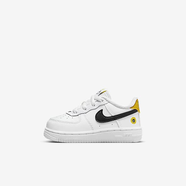 Nike Boys Air Force 1 LV8 - Shoes White/Black Size 06.0