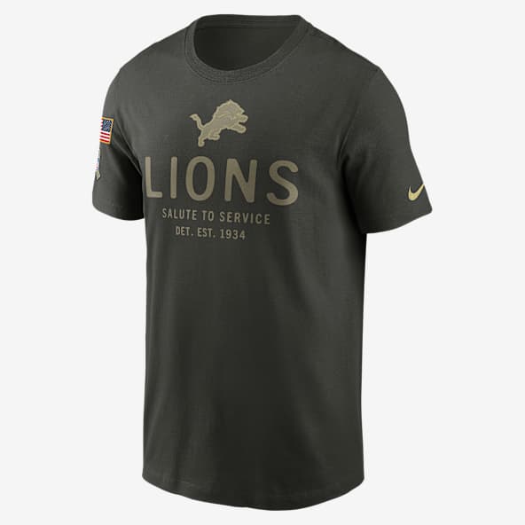Detroit Lions Salute to Service Sideline Primary Edge Men's Nike Dri-FIT NFL T-Shirt