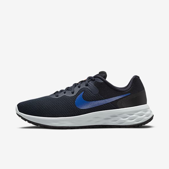 nike mens shoes black and blue