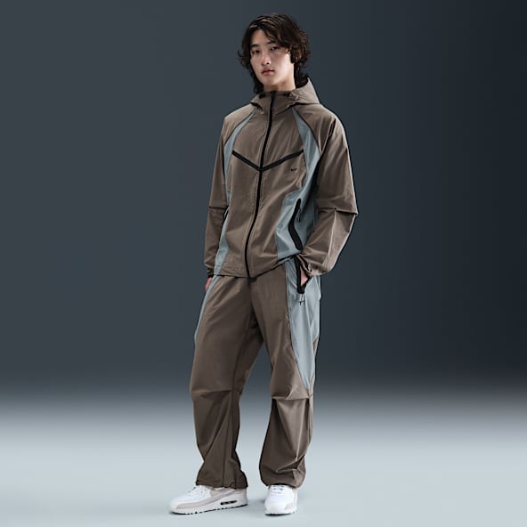 Nike Tech Men's Dri-FIT Woven Color-Block Loose-Fit Pants