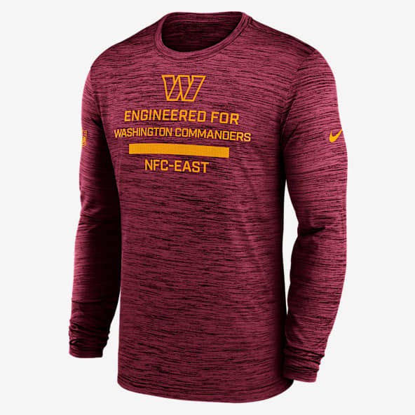 Washington Commanders Sideline Team Issue Velocity Men's Nike Dri-FIT NFL Long-Sleeve T-Shirt