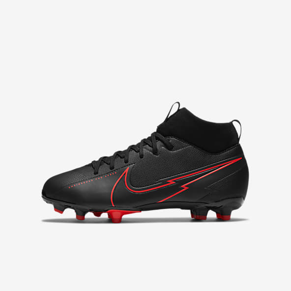 nike mercurial black and silver