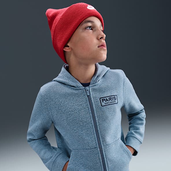 Paris Saint-Germain Club Big Kids' (Boys') Nike Soccer Full-Zip Hoodie