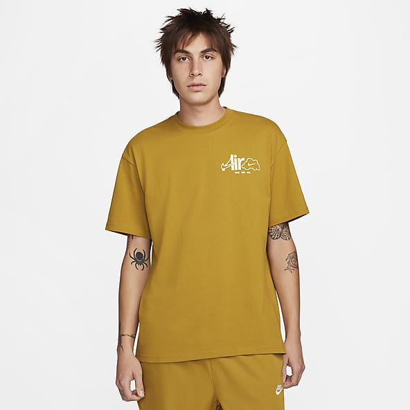 Loose Brown Organic Cotton Graphic T-Shirts. Nike CA