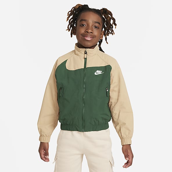 Kids green nike tracksuit hotsell