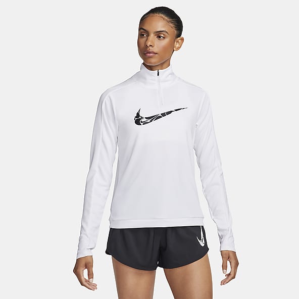 NIKE - Top deportivo blanco BV Nike Swoosh Bra Mujer