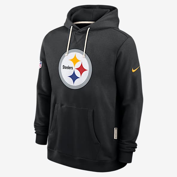 Pittsburgh Steelers Initial Home Sideline Sudadera con gorro sin cierre Nike Dri-FIT de la NFL para hombre