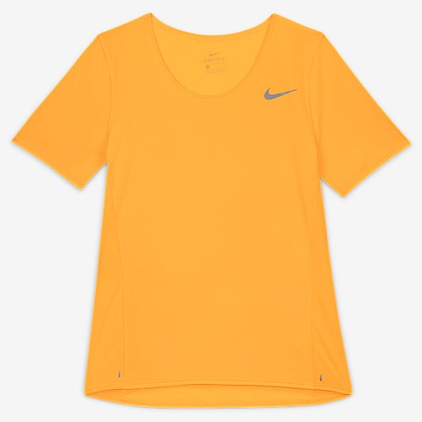 orange nike shirt women's