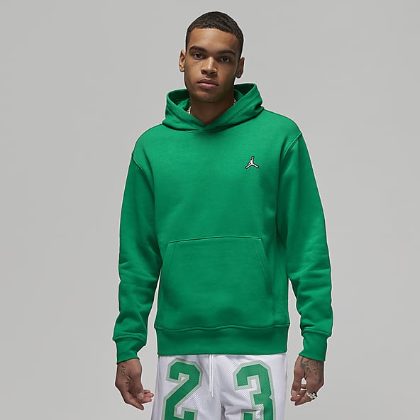Jordan Standard Green Hoodies. Nike CZ