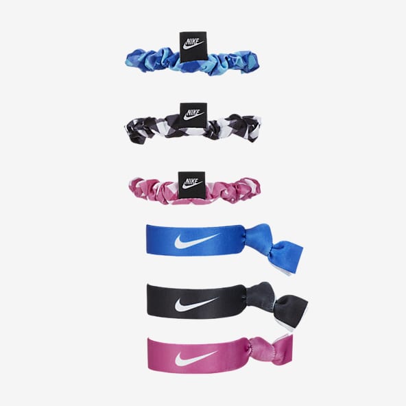 Nike Velvet and Elastic Hairbands (6 Pack)