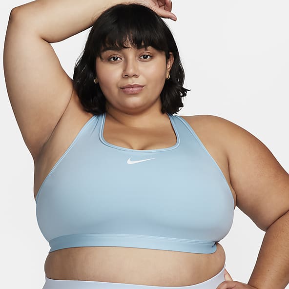 Nike Swoosh 中度支撐型 女款襯墊運動內衣 (加大尺寸)