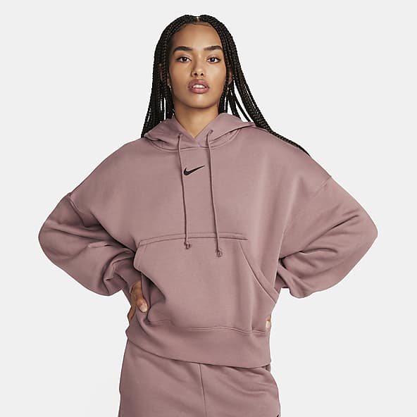 Nike Sportswear Phoenix Plush Women's Slim Mock-Neck Long-Sleeve Cropped  Cozy Fleece Top.