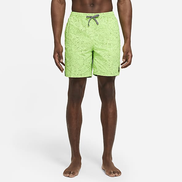 white nike swim shorts