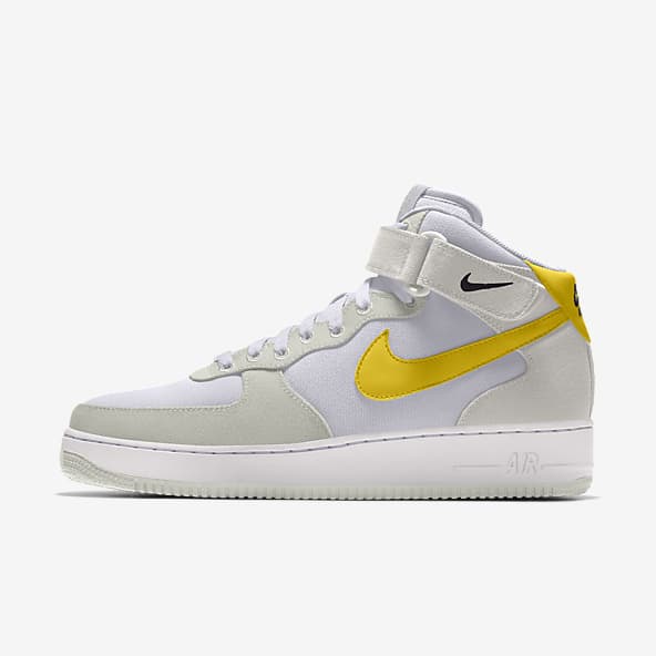 Nike Air Force 1 GS - Black - Speed Yellow 