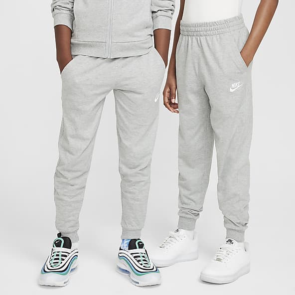 Grey nike joggers kids shop